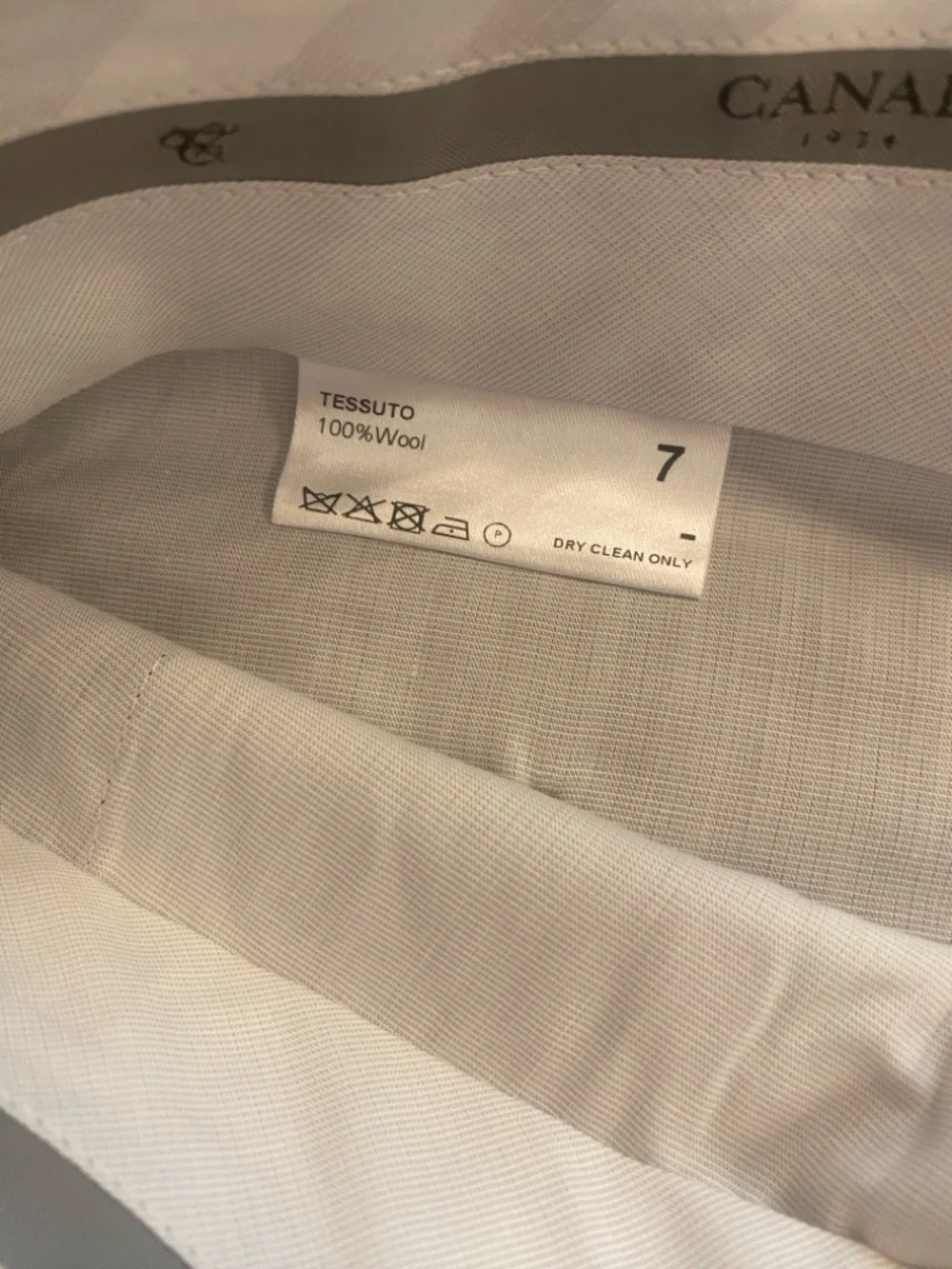 Canali Men's Black Wool Trouser Pants NEW size 36 not hemmed